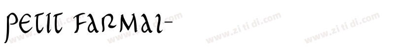 petit farmal字体转换